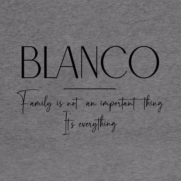 Blanco Family, Blanco Name, Blanco Middle Name by Rashmicheal